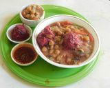 A picture of step 9 of A lunch to kill for--  Beetroot masala Parantha with chickpea beetroot masala curry.