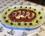 Une image de l'étape 8 de Salade de concombre aux tomates,olives et fromage frais.