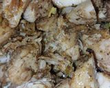 A picture of step 3 of My 1st trial chicken pizza.