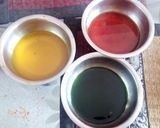 A picture of step 6 of Colourful rasgulla in custard.