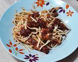 Foto do passo 8 de Espaguete de pupunha com carne seca