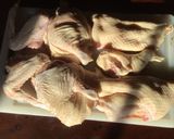 A picture of step 1 of California Farm Duck Pate Spread on toast.