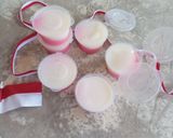 Foto langkah ke 9 dari resep Puding Susu Kedelai Merah Putih.