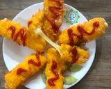 Hình bước làm 4 của món Phomai que chiên xù