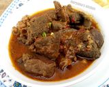 A picture of step 5 of Ofals peppersoup with fried sweet potatoe💖.