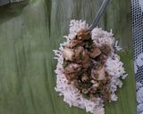 Foto langkah ke 3 dari resep Nasi Bakar Bunga Telang.