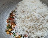 A picture of step 8 of Paneer fried rice for kids.