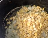 A picture of step 1 of Dill Chana dal sabhzi.