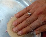 A picture of step 3 of Pyaj ki roti in tandoor.