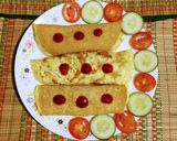 A picture of step 9 of Egg Mushroom Wrap.