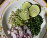 รูปขั้นตอนการทำที่ 1 ของ พล่าสันคอหมูสไลด์ by ChefTukkata