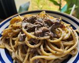 Foto langkah ke 2 dari resep Spaghetti beef carbonara.