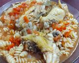 Foto del paso 4 de la receta: PAL fresquito 🤭 fideos con salsa de pollo