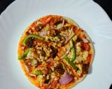 A picture of step 6 of Chicken Shawarma Pizza.