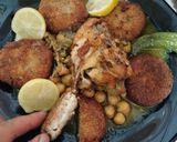 صورة لخطوة 10 من وصفة كرات الباذنجان والبطاطا مع الدجاج