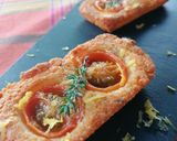 Une image de l'étape 6 de Financier tomate thym citron.
