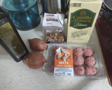 Foto del paso 1 de la receta: Salsa de almendras con albóndigas