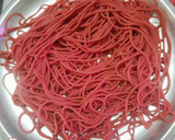 A picture of step 5 of Beetroot String Hoppers.