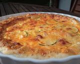 Une image de l'étape 4 de Quiche poulet chorizo courgettes.