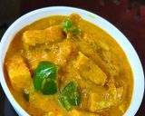 A picture of step 4 of Tofu curry.