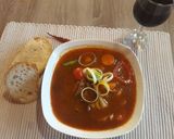 Marhagulyás vörösborosan recept fázis 9 fotója