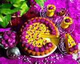 عکس مرحله 4 از دستور کیک‌ گلاب و زعفران با کرم زعفرانی(کیک‌روز‌پدر)🥰