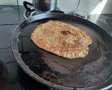 A picture of step 3 of Banana nutella pancakes.