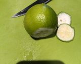 Une image de l'étape 1 de Caipirinha maison.