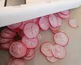 A picture of step 1 of Spring Pink Radish Tartlets.