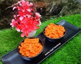 A picture of step 5 of Gajar Ka Halwa with Khoya.