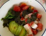 รูปขั้นตอนการทำที่ 3 ของ Poke bowl ปูอัด