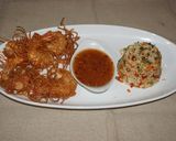 A picture of step 8 of Fried Shrimp Wrapped in Rice Noodles.