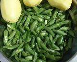 A picture of step 1 of Aloo Beans.