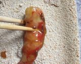 Foto del paso 8 de la receta: Langostinos rebozados con crema de ajo-curry