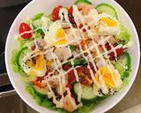 Hình bước làm 3 của món Salad tôm trứng cho bữa trưa