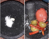 Foto del paso 2 de la receta: Salsa de molcajete, echa con caldo de verduras