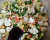 A picture of step 6 of Hot and Sour Veggie Soup.