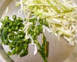 A picture of step 2 of Cabbage Moong Rice.