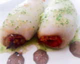 Foto del paso 10 de la receta: Sepia rellena de arroz teriyaki con mahonesa de ajo negro