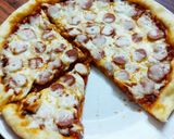 Foto langkah ke 6 dari resep Pizza teflon sederhana empuk tanpa telur 😁.