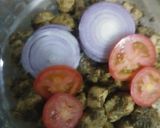 A picture of step 3 of Chicken Malai Boti.
