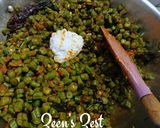 A picture of step 5 of Beans Palya.