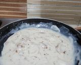 A picture of step 4 of White Sauce Spaghetti.