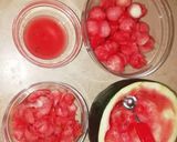 A picture of step 2 of Watermelon Punch Bowl.