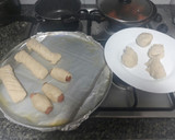 Foto del paso 10 de la receta: PAN SIN HUEVO Y SIN LECHE (opcional salchicha, jamón y queso)