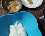 A picture of step 1 of Rice fish ball in white sauce.