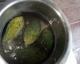 A picture of step 1 of Stuffed Bitter Gourd.