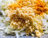 A picture of step 2 of Cabbage moong dal bhaji.
