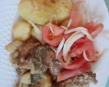 Foto del paso 7 de la receta: Pollo al horno con papas doradas