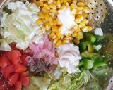 A picture of step 2 of Garden salad.